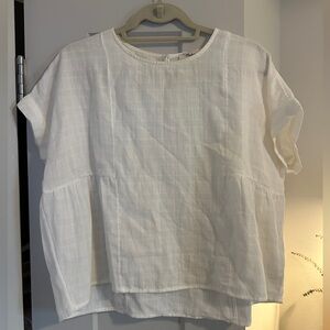 Madewell Flowy White Top